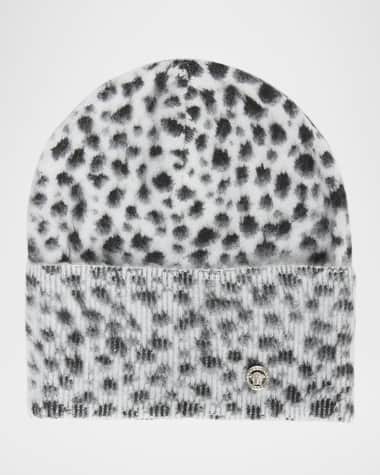 Versace Dalmatian Jacquard Mohair-Wool Beanie