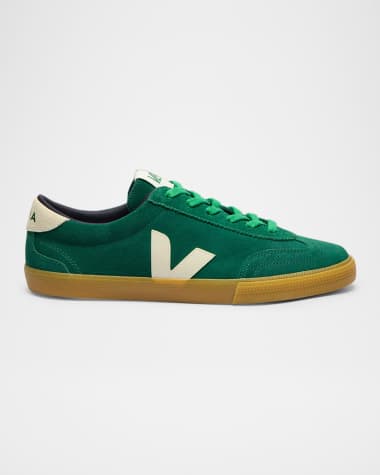VEJA Volley Bicolor Suede Low-Top Sneakers