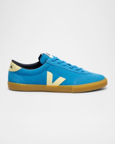 VEJA Volley Bicolor Suede Low-Top Sneakers