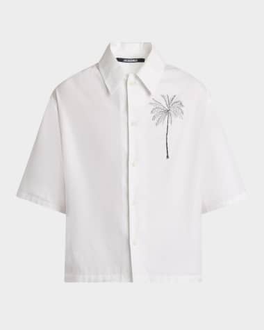 Jacquemus Men's Aloe Cruise Sport Shirt