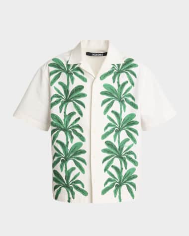 Jacquemus Men's La Chemise Jean Camp Shirt