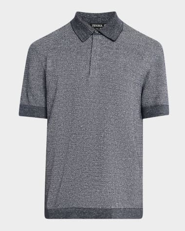 ZEGNA Men's Heathered Polo