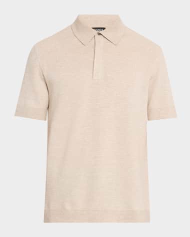 ZEGNA Men's Jacquard Polo Shirt