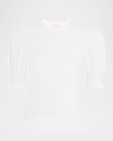 LOVE THE LABEL Esme Cotton Puff-Sleeve Tee