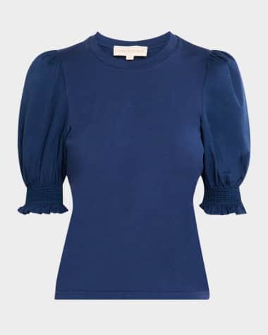 LOVE THE LABEL Esme Cotton Puff-Sleeve Tee