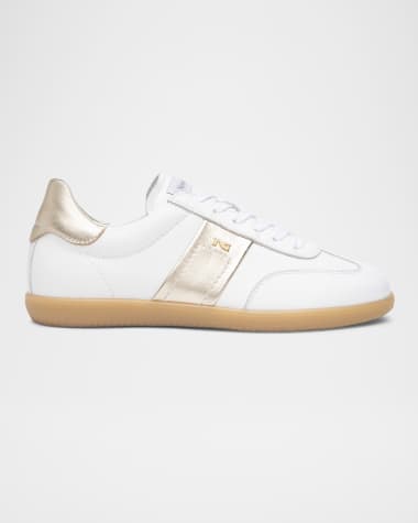 NeroGiardini Bicolor Leather Low-Top Tennis Sneakers