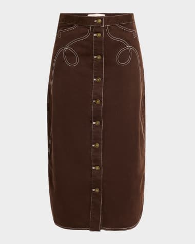 LOVE THE LABEL Apolline Midi Skirt
