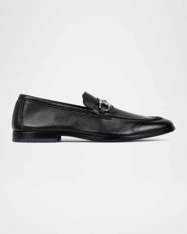Donald Pliner Men's Slade Tumbled Leather Bit Loafers