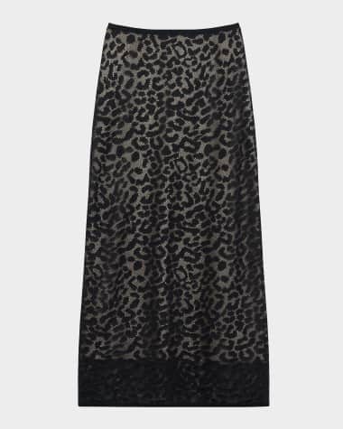 Theory Lace Midi Skirt