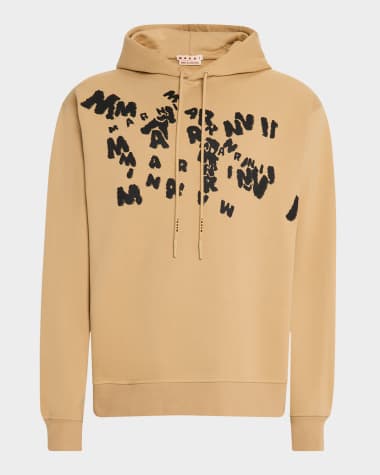 Marni Men's Scattered Logo-Print Hoodie