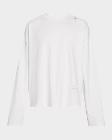 Marni Men's Oversized Ribbed Jersey T-Shirt