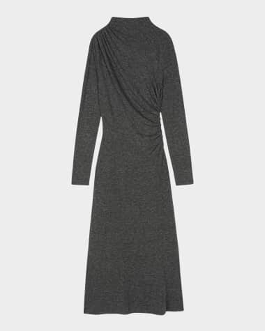 Rails Margaret Gathered Jersey Midi Dress