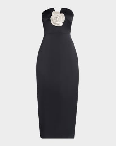 evening cocktail dresses neiman marcus Sequin Long Sleeve Bodycon Front Slit Evening Dress main image 1