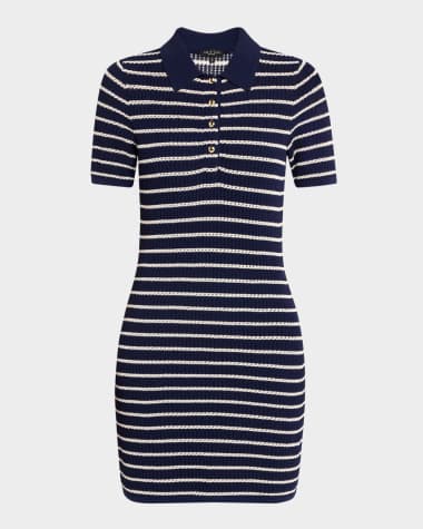 Rag & Bone Viola Stripe Polo Dress