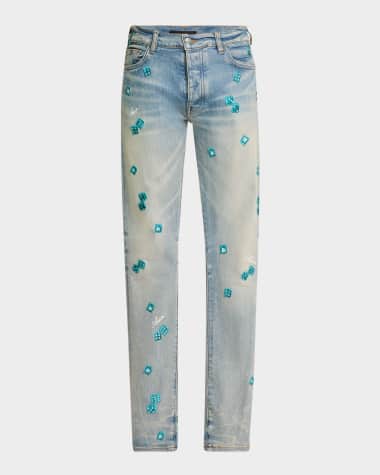 Amiri Men's Dice Skinny Jeans