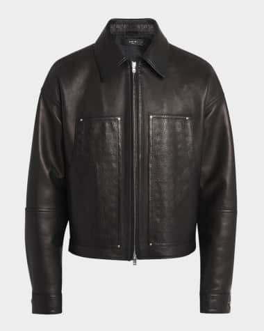 Amiri Men's MA Quad Leather Work Jacket