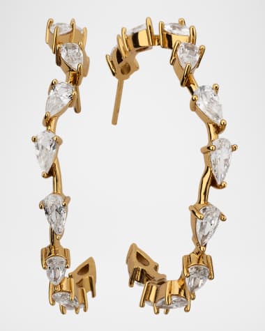 Mignonne Gavigan Worth Crystal Hoop Earrings