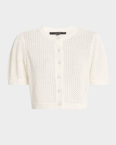 Toccin Samantha Crochet Cropped Cardigan