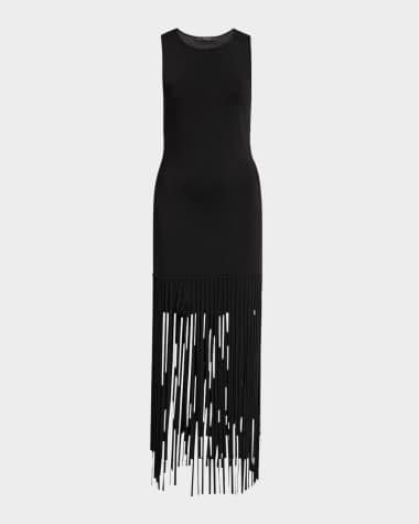 Toccin Margaux Sleeveless Fringe Dress
