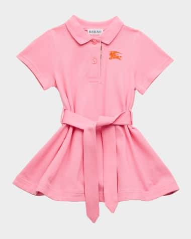 Burberry Girl's Astrid Cotton Pique Polo Dress, Size 6M-2