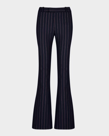Smythe Striped Bootcut Pants