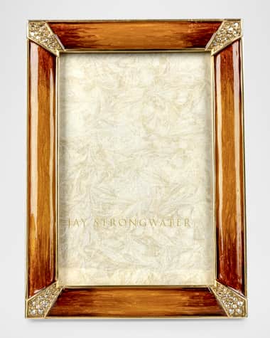 Jay Strongwater Lavinia Topaz Picture Frame, 4" x 6"