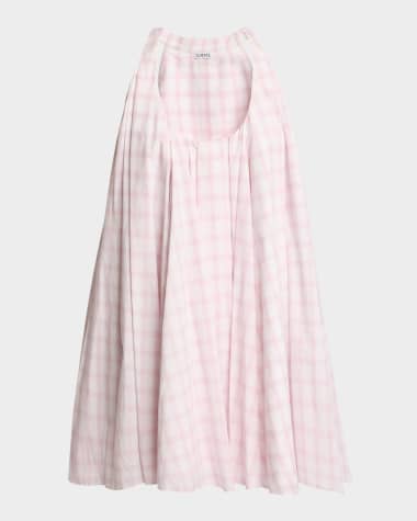 Loewe Plaid Trapeze Mini Dress
