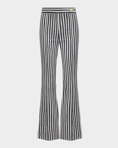 CALLAS Milano Lola Striped Flare-Leg Pants