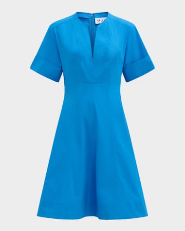 CALLAS Milano Sora Topstitched A-Line Dress