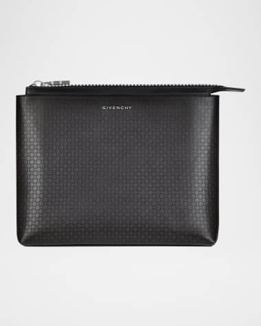 Givenchy Men's Monogram 72 Leather Travel Zip Pouch