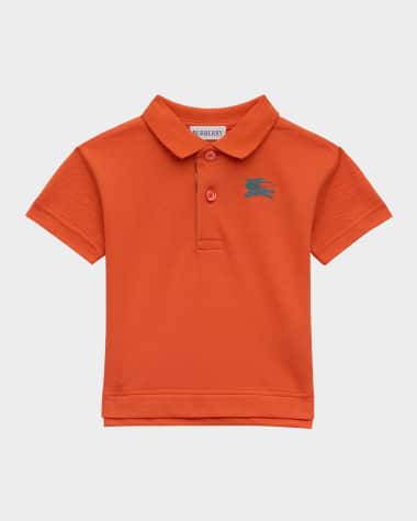 Burberry Boy's EKD Polo Shirt, Size 6M-2