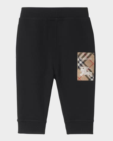 Burberry Boy's Jackson EKD Label Jogging Pants, Size 6M-2