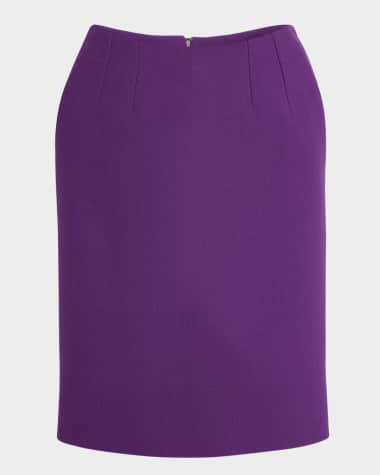 Dolce&Gabbana Lana Crepe Pencil Skirt