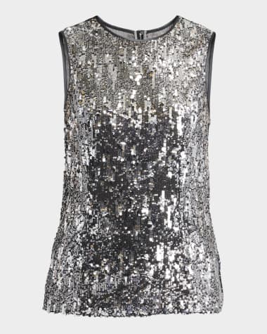 Dolce&Gabbana Paillette Embellished Tank Top