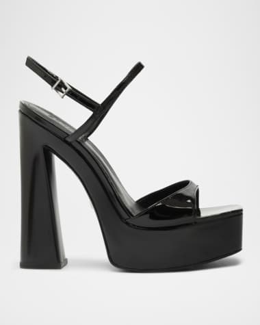 Schutz Arlene Patent Leather Platform Sandals