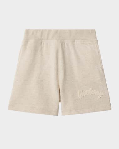 Burberry Boy's Nixon Logo Toweling Shorts, 3-14