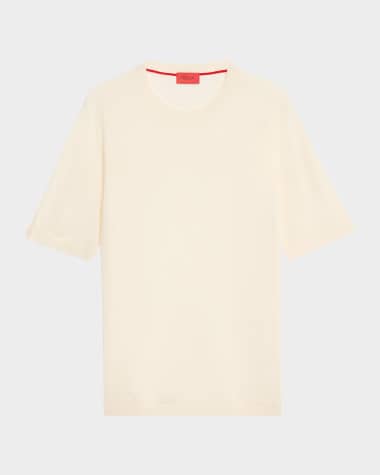 Isaia Men's Luxe Crew Knit Shirt
