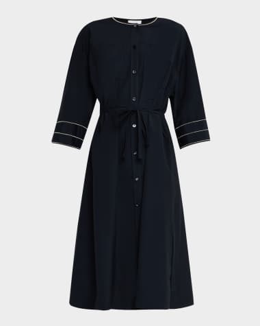Peserico Chain-Trim Midi Dress