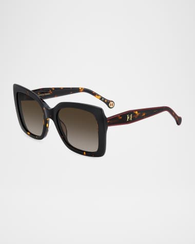 Carolina Herrera Square Acetate Sunglasses