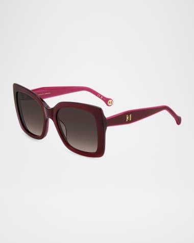 Carolina Herrera Square Acetate Sunglasses
