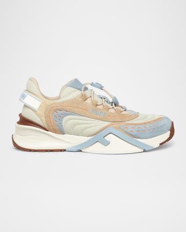 Fendi Flow Colorblock Suede Runner Sneakers