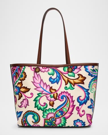 Etro Essential Printed Shopping Tote Bag