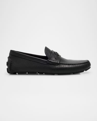 Gucci Men's Havel Interlocking G Leather Drivers