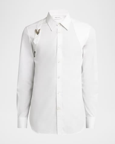 McQueen Men's Buckle Harness Sport Shirt