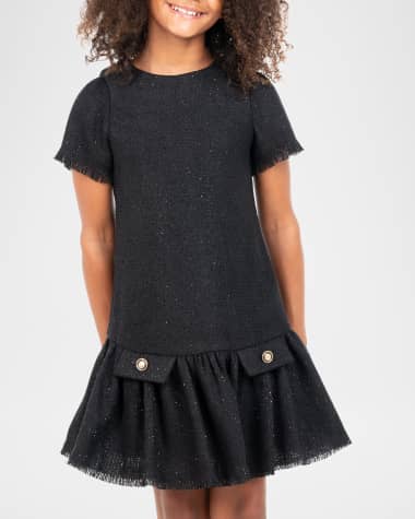 Zoe Girl's Renee Tweed Drop Waist Dress, Size 7-16