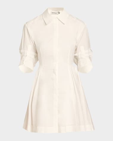 SIMKHAI Jazzie Short-Sleeve Mini Dress