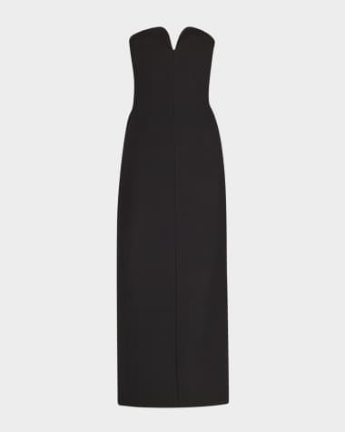 Khaite Yao Strapless Column Maxi Dress