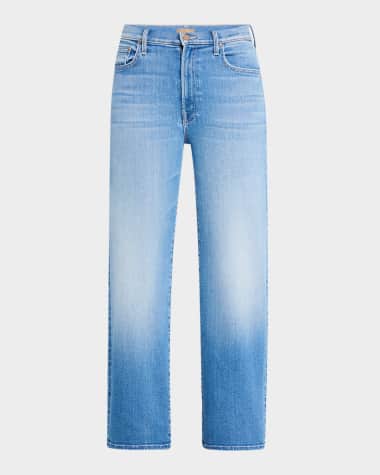 MOTHER The Rambler Zip Flood Jeans