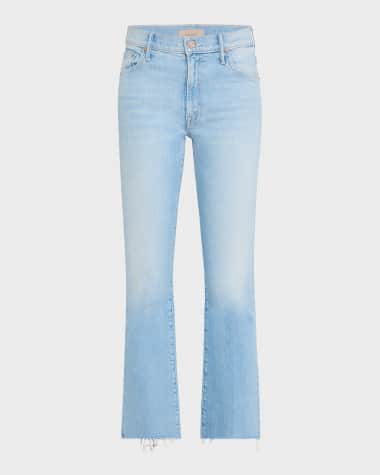MOTHER The Insider Ankle Fray Jeans