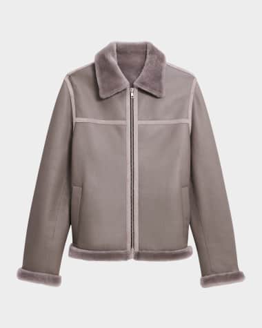Theory A-Line Shearling Jacket